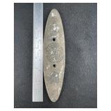 Engraved Gorget Indian Artifact Arrowhead