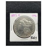 1887 O UNC Morgan Silver Dollar Coin