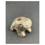 Frog Effigy Stone Pipe Indian Artifact Arrowhead
