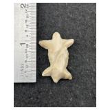 Turtle Effigy grey banded chert from Southern New