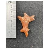 Lizard Effigy speckled red jasper from Southern Ne