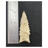 Dalton Indian Artifact Arrowhead