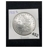 1921 S Morgan Silver Dollar Coin