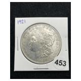 1921 Morgan Silver Dollar Coin