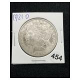 1921 D Morgan Silver Dollar Coin