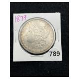 1879 Morgan Silver Dollar Coin