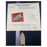 Clovis with Thomas Matthews COA from Tennessee Ind