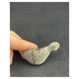 Miniature Bird Effigy Stone Pipe Indian Artifact A