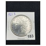 1921 S Morgan Silver Dollar Coin