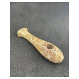 Fish Effigy Stone Pipe Indian Artifact Arrowhead