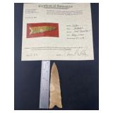 Dalton with Thomas Matthews COA from Arkansas Indi