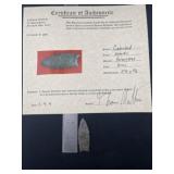 Cumberland with Thomas Matthews COA from Kentucky