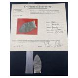 Clovis with Thomas Matthews COA from Kentucky Indi