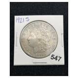 1921 S Morgan Silver Dollar Coin