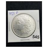 1921 D Morgan Silver Dollar Coin