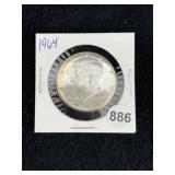 1964 Kennedy Half Dollar Silver Coin