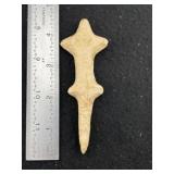 Chipped Lizard Effigy Indian Artifact Arrowhead