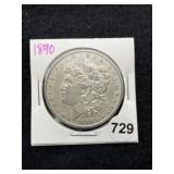 1890 Morgan Silver Dollar Coin