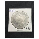 1882 Morgan Silver Dollar Coin