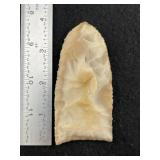 Darl Knife micro serrated edges creamy gold flint