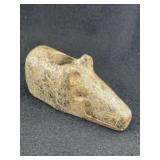 Bear Effigy Stone Pipe Indian Artifact Arrowhead