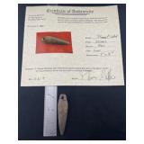 Plummet Tallied with Thomas Matthews COA from Illi