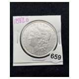 1882 O Morgan Silver Dollar Coin