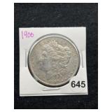 1900 Morgan Silver Dollar Coin