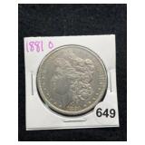 1881 O Morgan Silver Dollar Coin