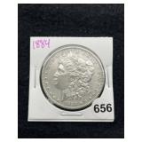 1884 Morgan Silver Dollar Coin