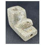 Bird Effigy Stone Pipe Indian Artifact Arrowhead