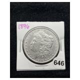 1896 Morgan Silver Dollar Coin