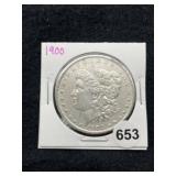 1900 Morgan Silver Dollar Coin