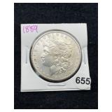 1889 Morgan Silver Dollar Coin