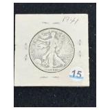 1941 Walking Liberty Half Dollar Silver Coin