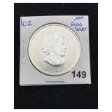 1 Ounce .999 Fine Silver Coin
