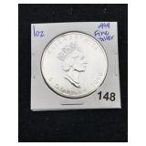 1 Ounce .999 Fine Silver Coin