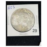 1923 Peace Silver Dollar Coin