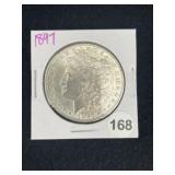 1897 Morgan Silver Dollar Coin