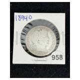 1894 O Barber Half Dollar Silver Coin