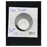 1/10th Fine Silver Coin