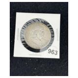 1951 Franklin Half Dollar Silver Coin