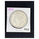 1883 Morgan Silver Dollar Coin