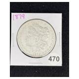 1879 Morgan Silver Dollar Coin