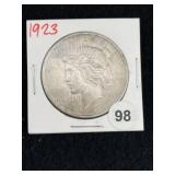 1923 Peace Silver Dollar Coin