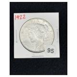 1922 Peace Silver Dollar Coin