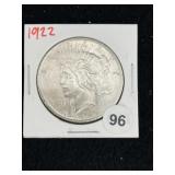 1922 Peace Silver Dollar Coin