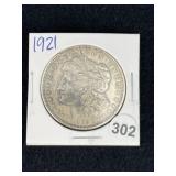 1921 Morgan Silver Dollar Coin
