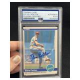 Steve Carlton Hand Signed Authentic Autograph Base
