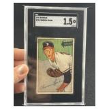 1952 Bowman Warren Spahn Baseball Card